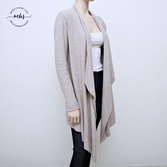 Barefoot Dreams Cozy Chic Lite Island Wrap Waterfall Open Cardigan - Picture 6 of 14